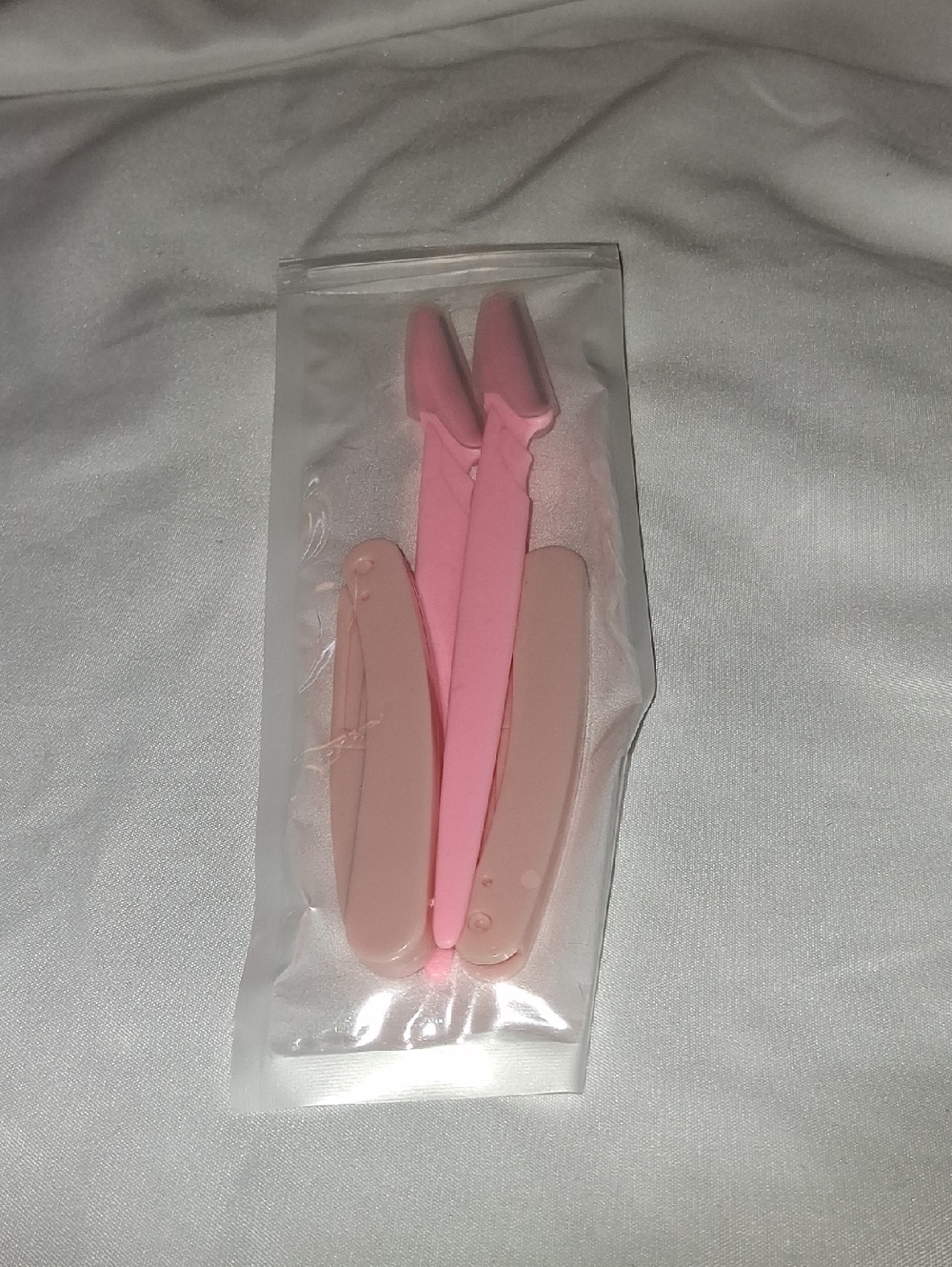 Amazon Pink and Light Pink Foldable Eyebrow Razor Set